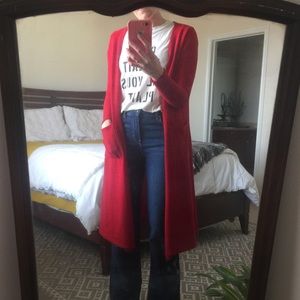 LulaRoe Sarah Cardigan beautiful red!!